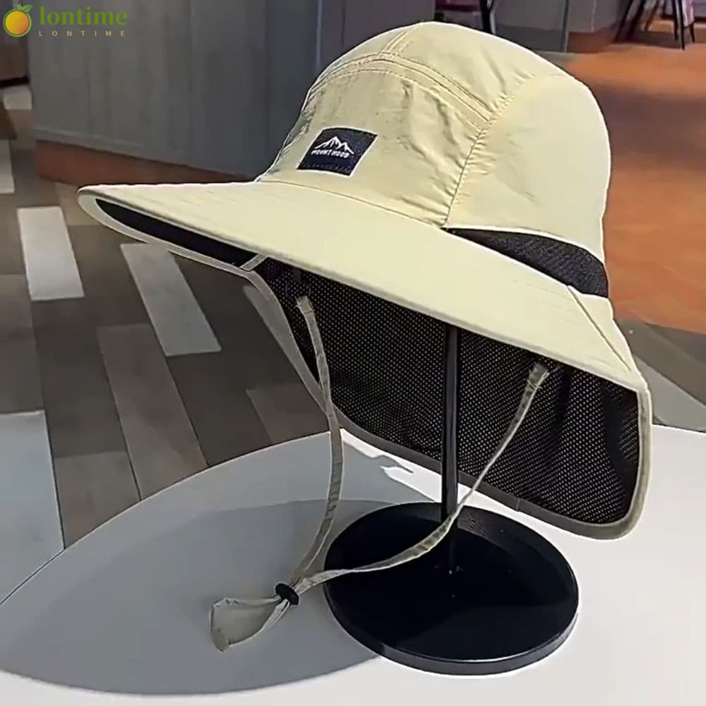 LONTIME Chapéus Para Caminhada , Chapéu Balde De Aba Larga De Pescador , Boné Protetor Solar Panamá De Secagem Rápida
