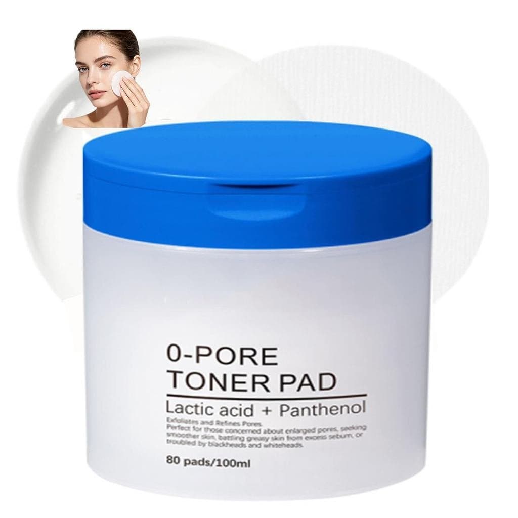 Pads Esfoliantes Faciais com Ácido Lático e Pantenol, Usados para Esfoliação e Cuidado dos Poros, Adequados para Todos,