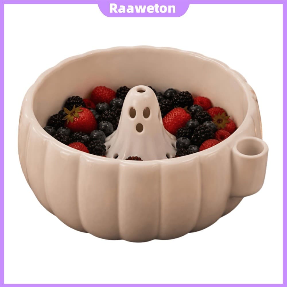 Cesta De Drenagem De Abóbora Com Centro Fantasma , Tigela De Lavagem De Frutas Para Lanches , Decoração De Casa [Raaawet