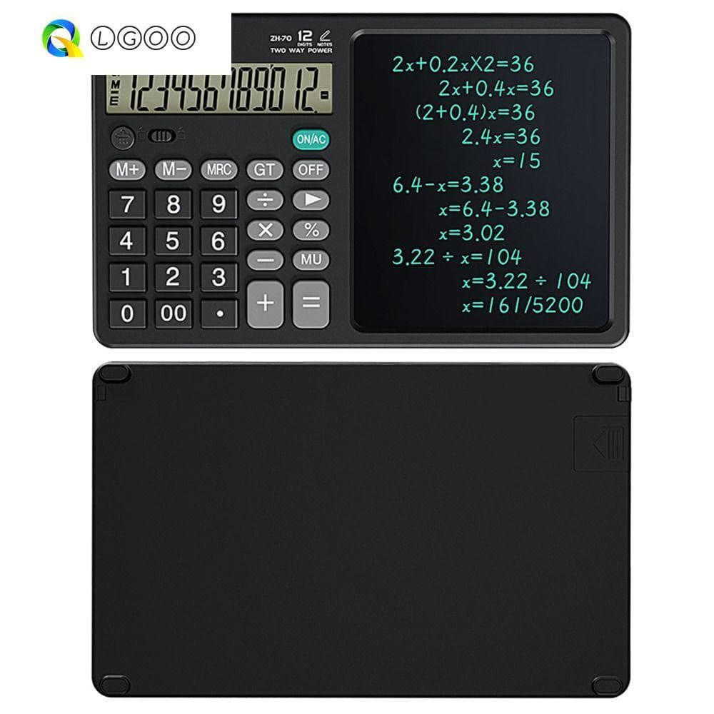 Calculadoras De Função LGOO Com Tablet , Calculadora Científica 2 Em 1 Apagável , Bloco De Desenho LCD Para Escritório P