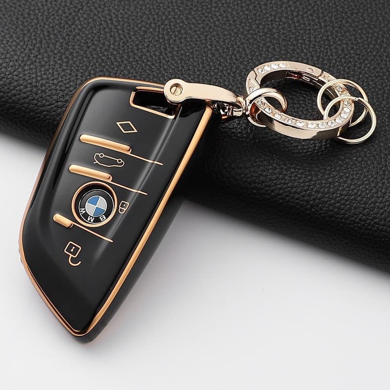 Capa Protetora de Chave de Carro em TPU para BMW X1 X3 X5 X6 X7 1 3 5 6 7 Series G20 G30 G11 F15 F16 G01 G02 F48 Acessór