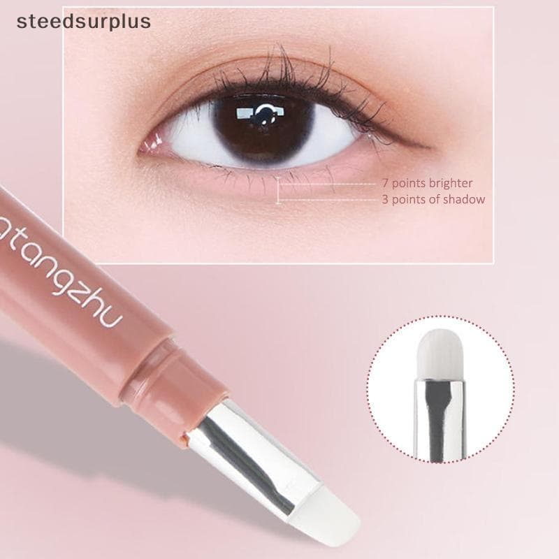 Lápis De Bicho-Da-Seda Natural De Duas Cores , À Prova D'água , Iluminador Sob Os Olhos , Caneta De Sombra , Contorno 2