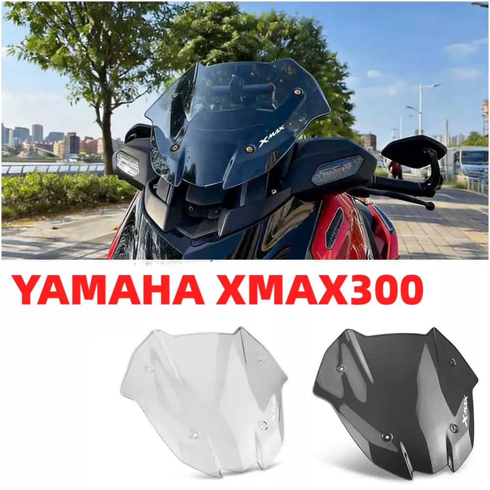 YAMAHA XMAX300 2025-2026 Para-brisa curto modificado para motocicleta de corrida COMPETITIVO