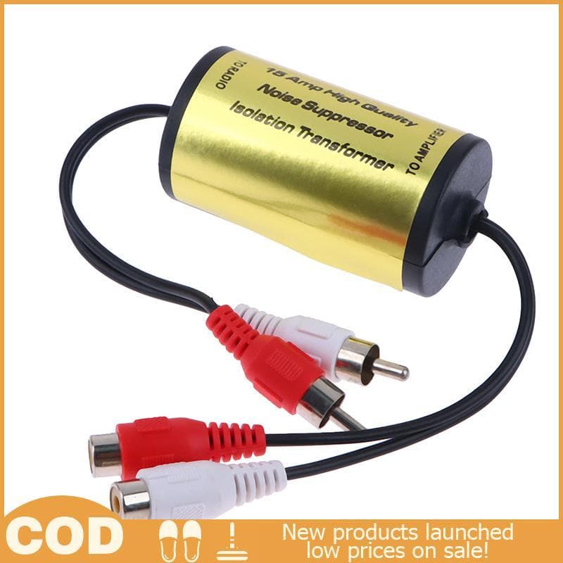 Hot > Supressor De Filtro De Ruído De Áudio RCA Lsolator De Loop De Aterramento Para Carro E Casa Estéreo 2rca Macho , 2