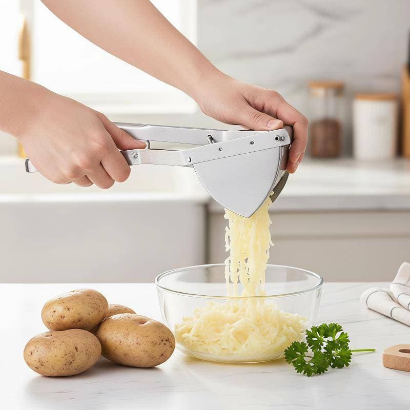 [Bem Casa] Espremedor De Batata De Aço Inoxidável Removível , Fácil Limpeza , Manual Para Comida De Bebê , Frutas , Vege