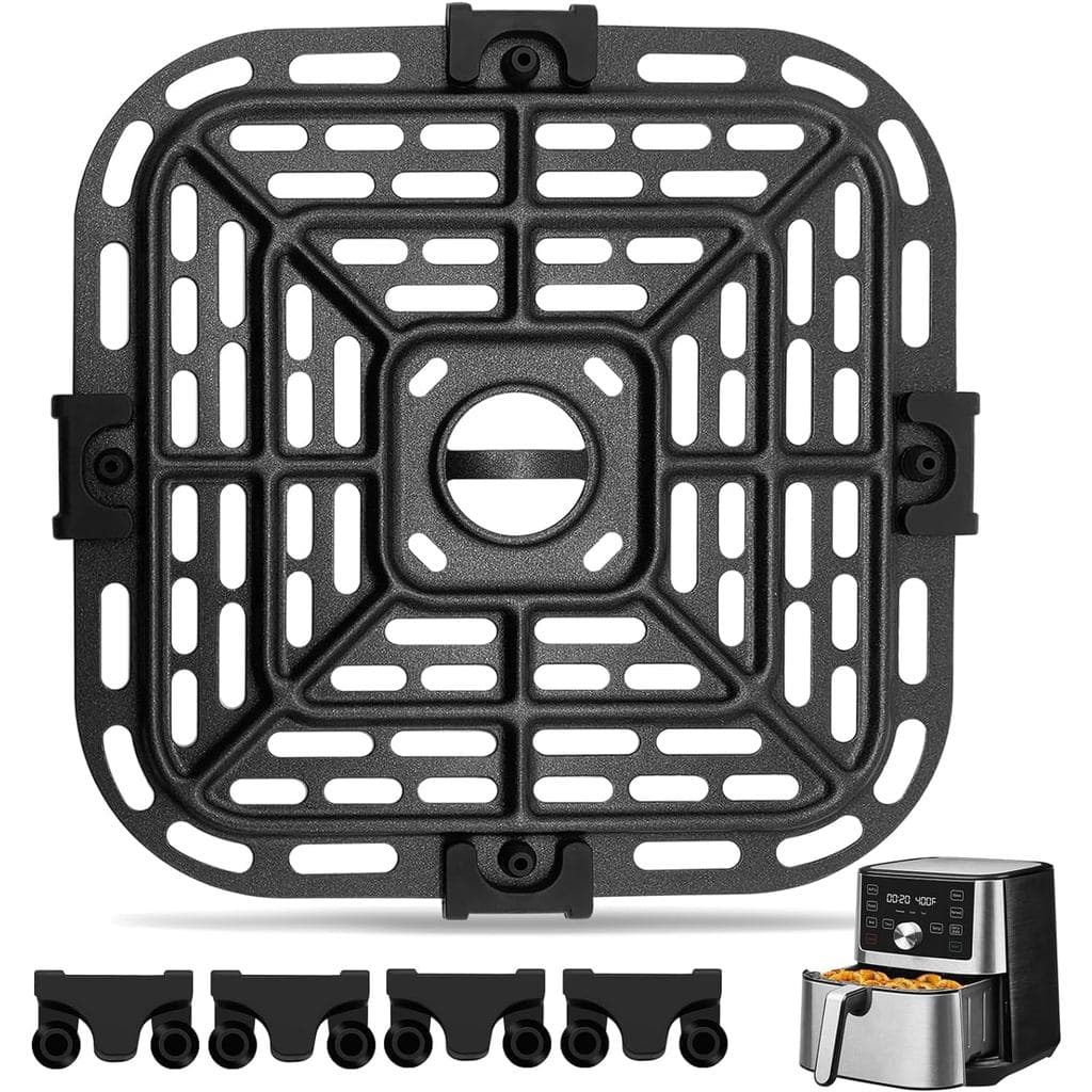 Air fryer Grill Pan for Instant Pot Vortex Plus 6 in 1 4 Quart Air Fryer Oven, 7.5''×7.5'' Square Food Grade Air Fryer R