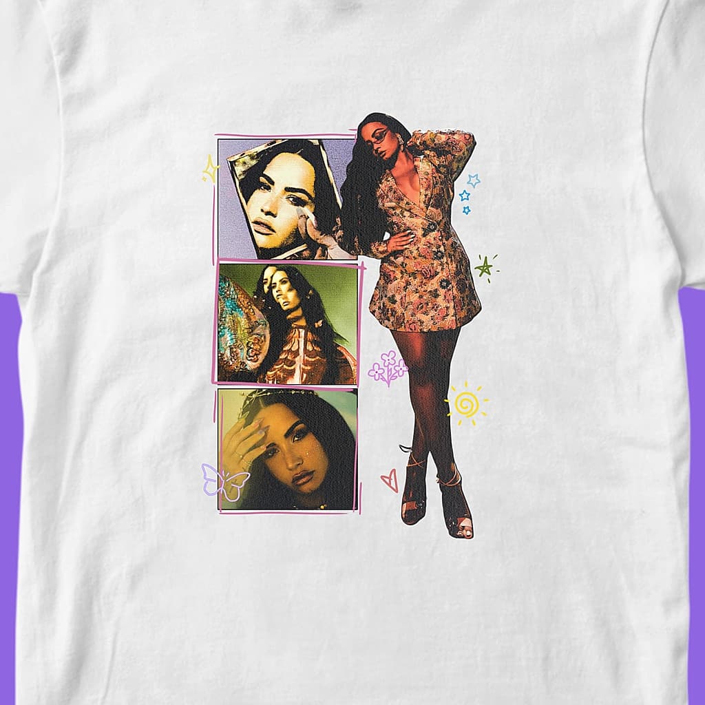 Camiseta Dancing With The Devil Era (Demi Lovato) Blusa Unissex Camisa