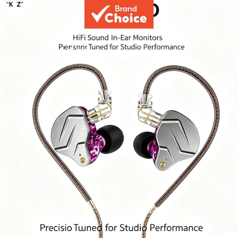 KZ ZSN Pro Fones De Ouvido Graves Profundos Com Fio Isolamento De Ruído Intra-Auriculares HiFi Cabo Removível 1BA 1d Dri