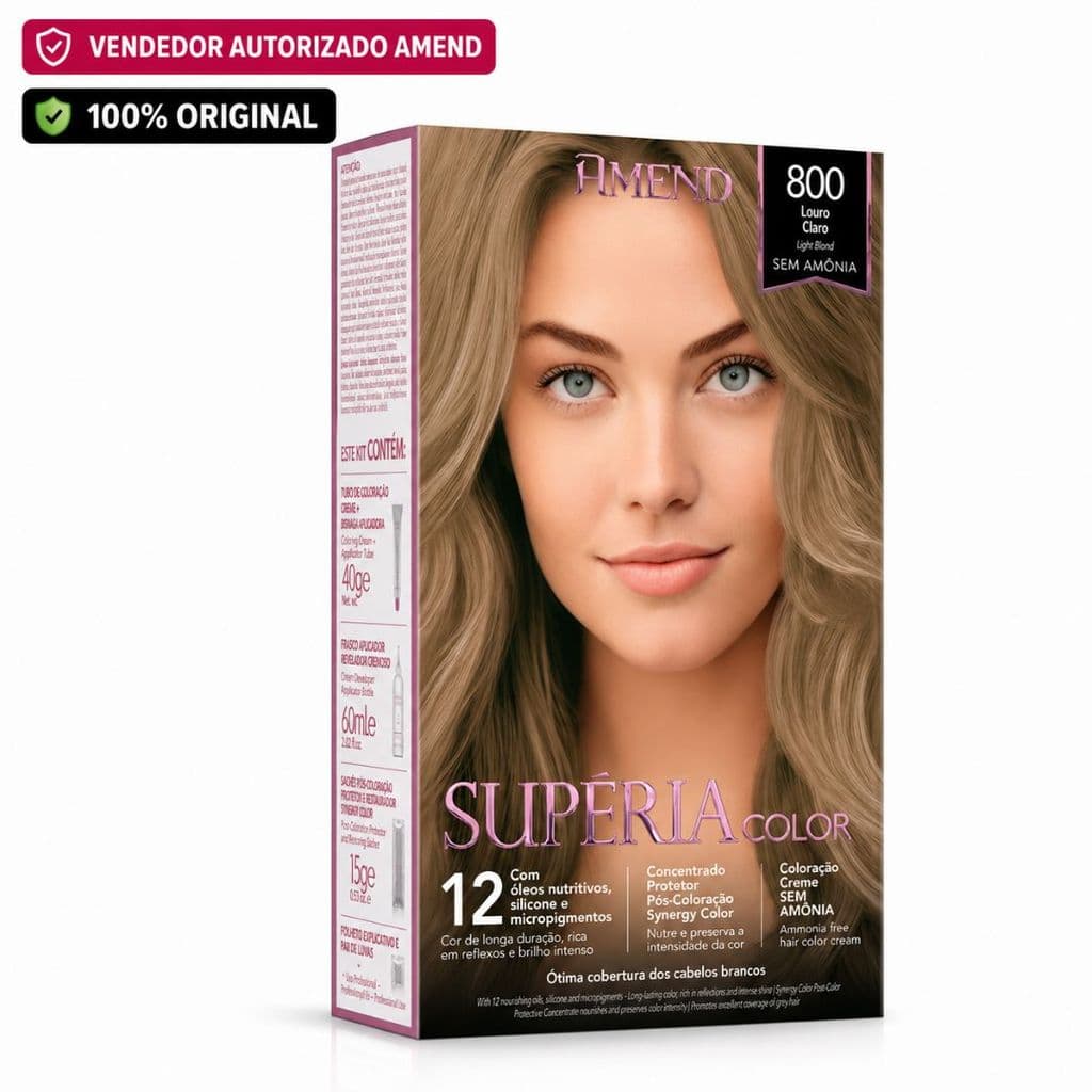Tonalizante Amend Supéria Color 800 Louro Claro