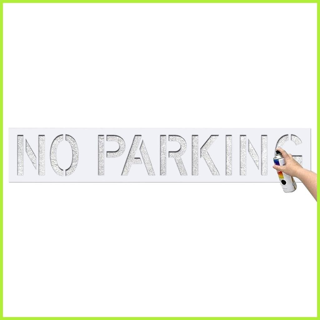 Carta Estêncil De Estacionamento Modelo De Marcação Legível Pintura De Silicone Para Pavimento De Asfalto beqaxbr