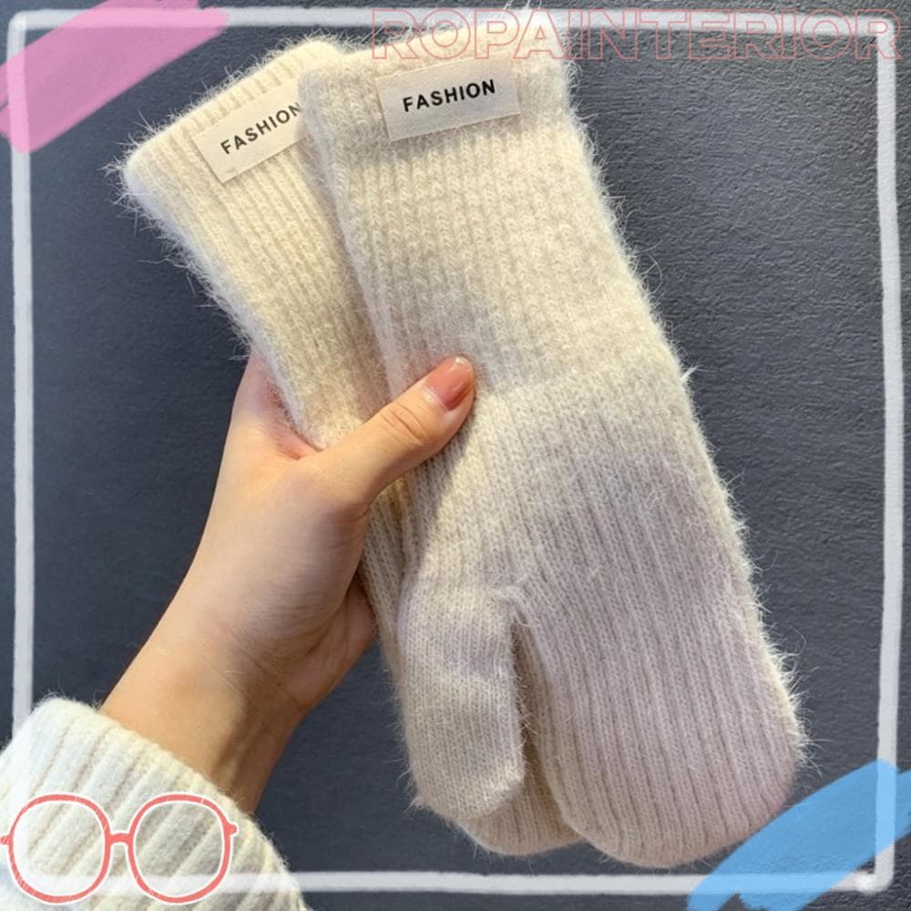 ROPAINTERIOR Luvas Quentes De Inverno , Térmicas Grossas De Material De Pelúcia Térmica , Calor