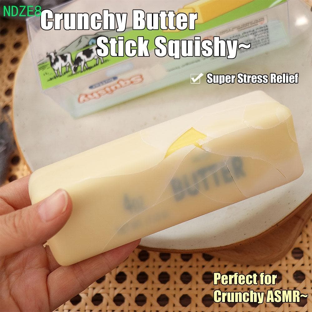 NDZE8 Brinquedo De Recuperação Lenta , Squishy De Bastão De Manteiga Sensorial Crocante , Barra Sonoro