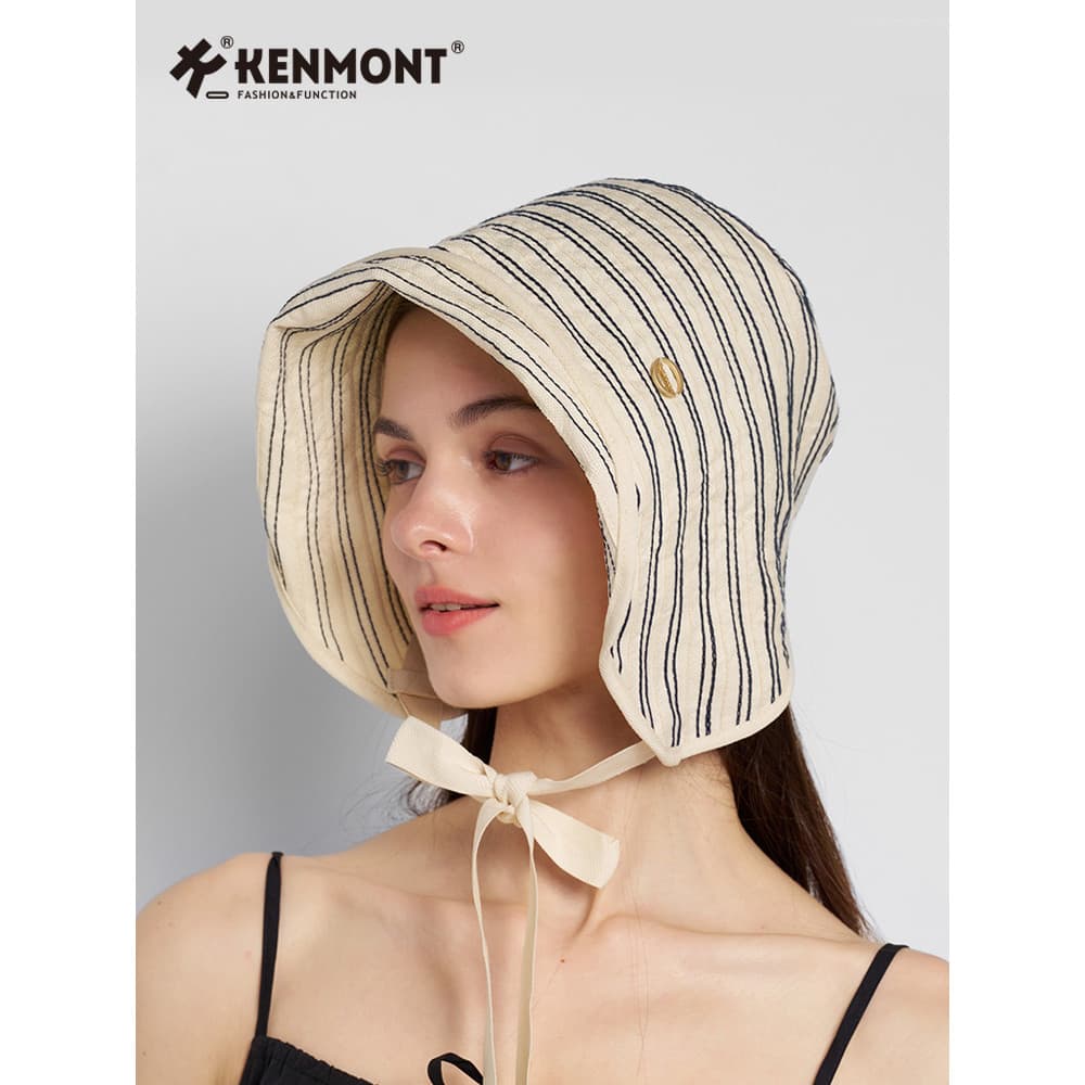 Kenmont Kamont francês Retro balde chapéu feminino chapéu de sol balde Masi flor pura jovem mesmo estilo chapéu outono