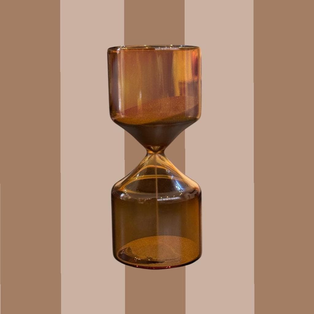 Ampulheta Decorativa Vidro Luxo | Relógio de Areia 5 min Vidro Resistente Escritório e Sala