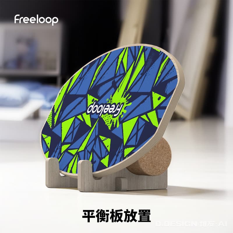 Freeloop suporte de placa de equilíbrio de madeira Base suporte Rack de armazenamento de skate terra prancha suporte de