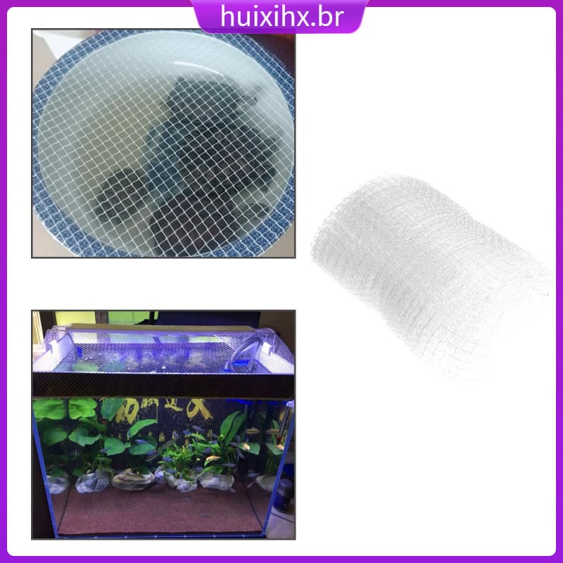 🐾 Tela Anti-Salto Pe Transparente Para Tanque De Peixes