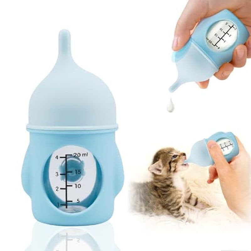 Mamadeira Ergonômica Para Animais De Estimação , Mamadeiras Filhotes De Cachorro Leite-kit De Alimentação De Gatinhos De