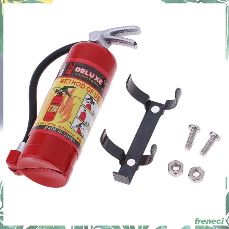 [Freneci] Decoração De Extintor De Incêndio De Metal RC Rock Crawler Para Peças De Carro 1/10 1/8