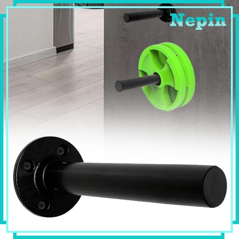 [Nepin] Suporte De Placa De Peso Para Montagem Na Parede , Solução De Armazenamento De Metal Preto Casa Academia Aptidão