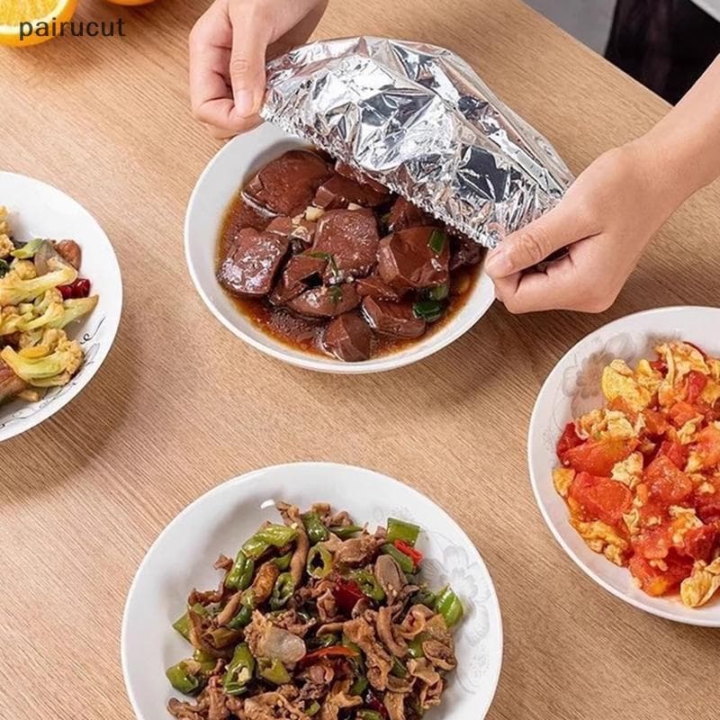 Uiu 20/100PCS Capas De Isolamento De Folha De Alumínio Repetíveis-Alimentos De Cozinha Ecológicas Para Tigelas E Pratos