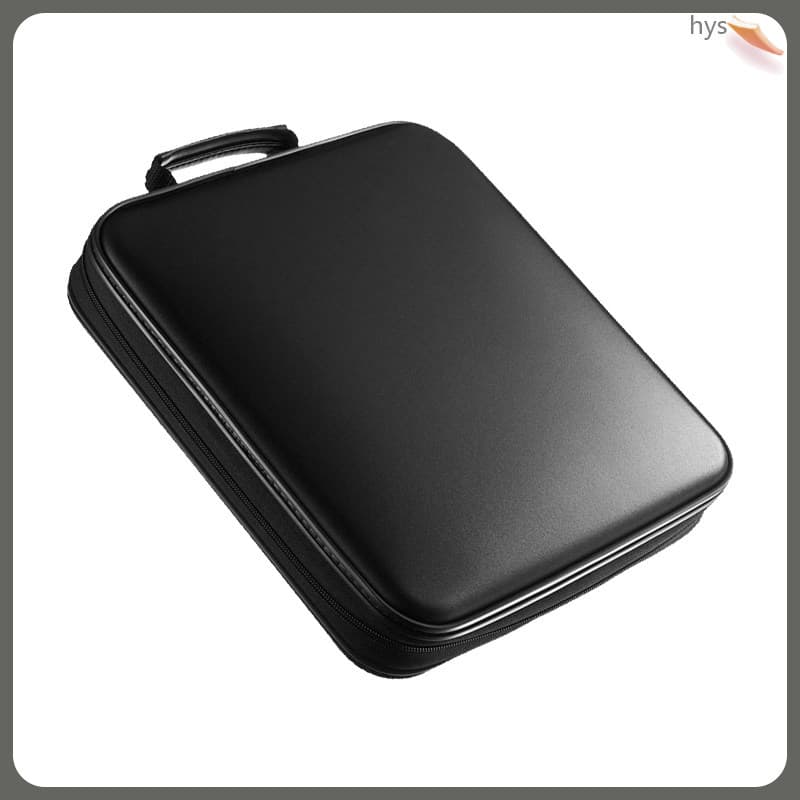 🎸 1 Estojo Para Cd Em Tecido Preto Para Armazenamento Prático