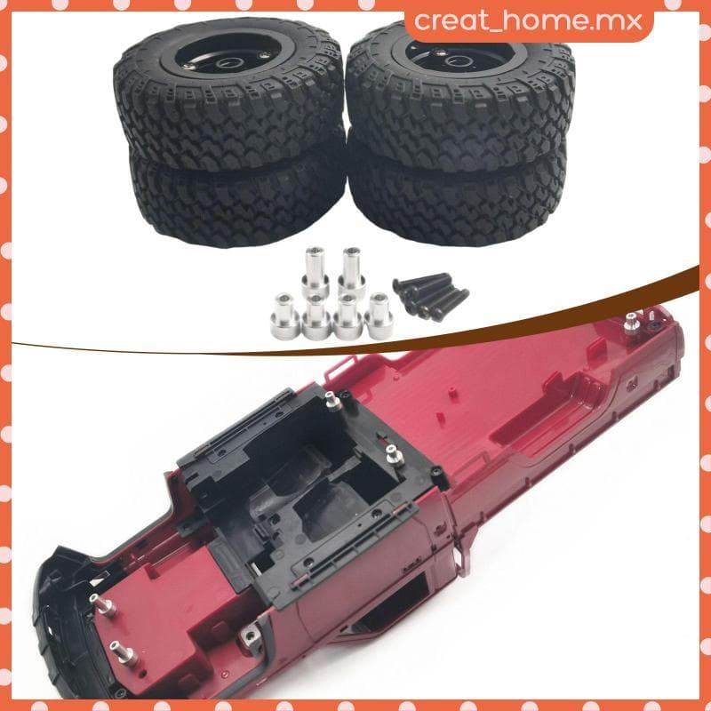 [Creat_home] Conjunto De 4 Pneus Leves De Carro RC 1/12 , Peças De Reposição Para MN82 E MN82S