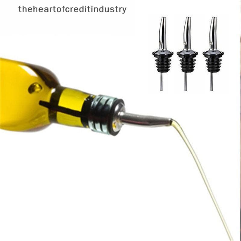 3x De Aço Inoxidável Licor Espírito Pourer Garrafa De Fluxo Livre Despeje Bico Rolha