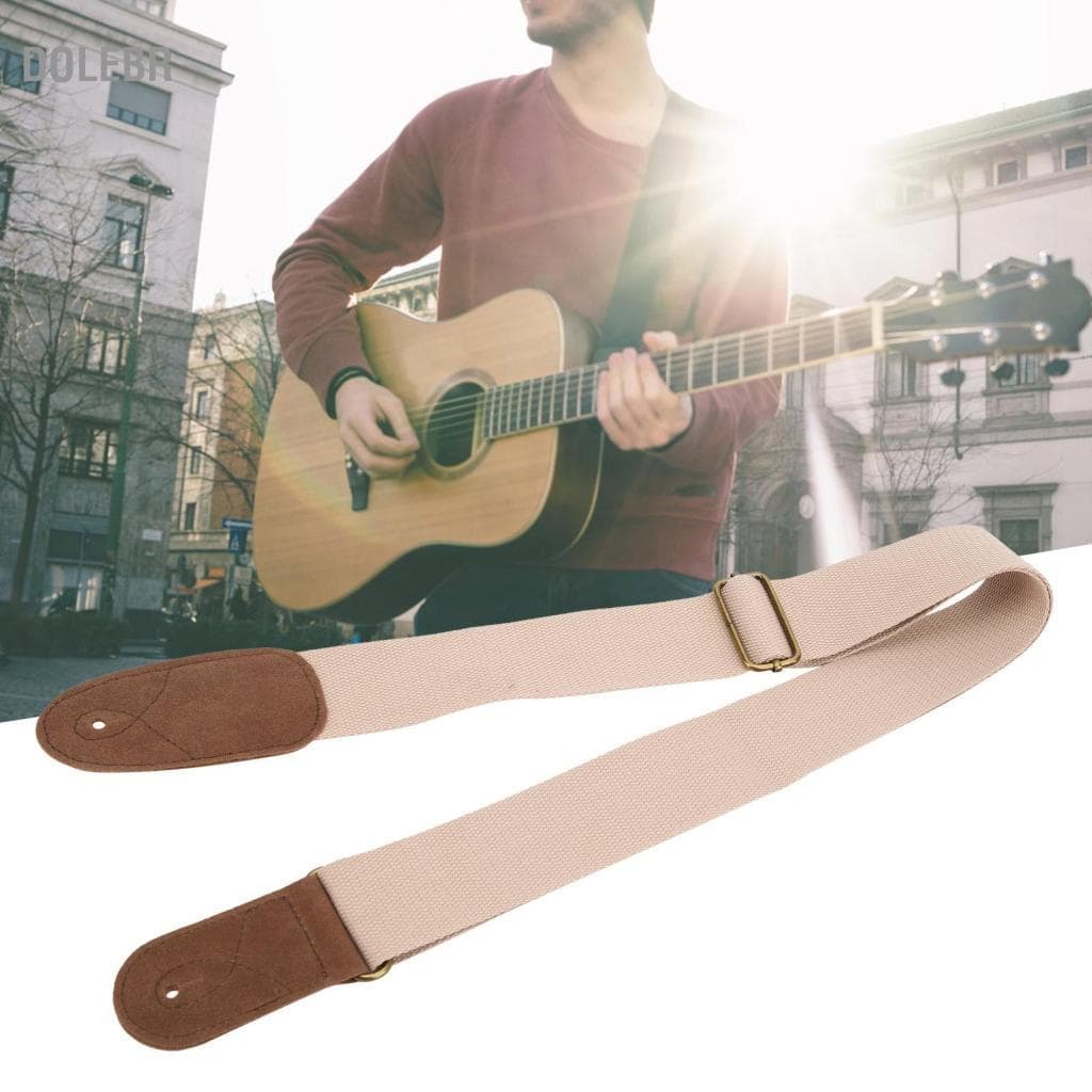 Dolebr Irfora guitarra alça de algodão ajustável e flanela macia design amplo para guitarristas elétricos suporta