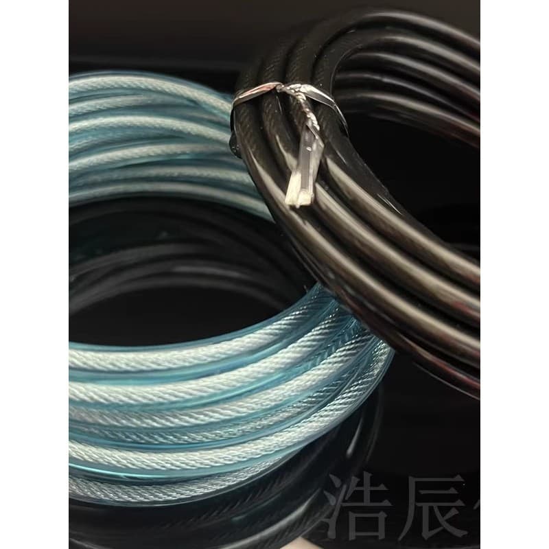 Corda de fio de aço de 3m, 4.3mm, fio de aço de corrida, corda de pular, núcleo interno resistente ao desgaste, estudant