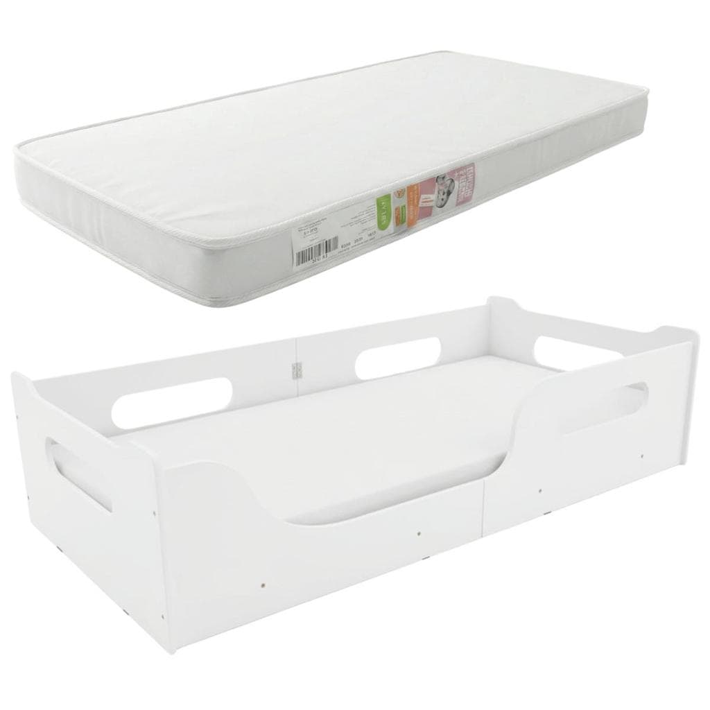 Cama Montessoriana Infantil Baby Com E Sem Colchão Grades Design Moderno Seguro Quarto 100% MDF
