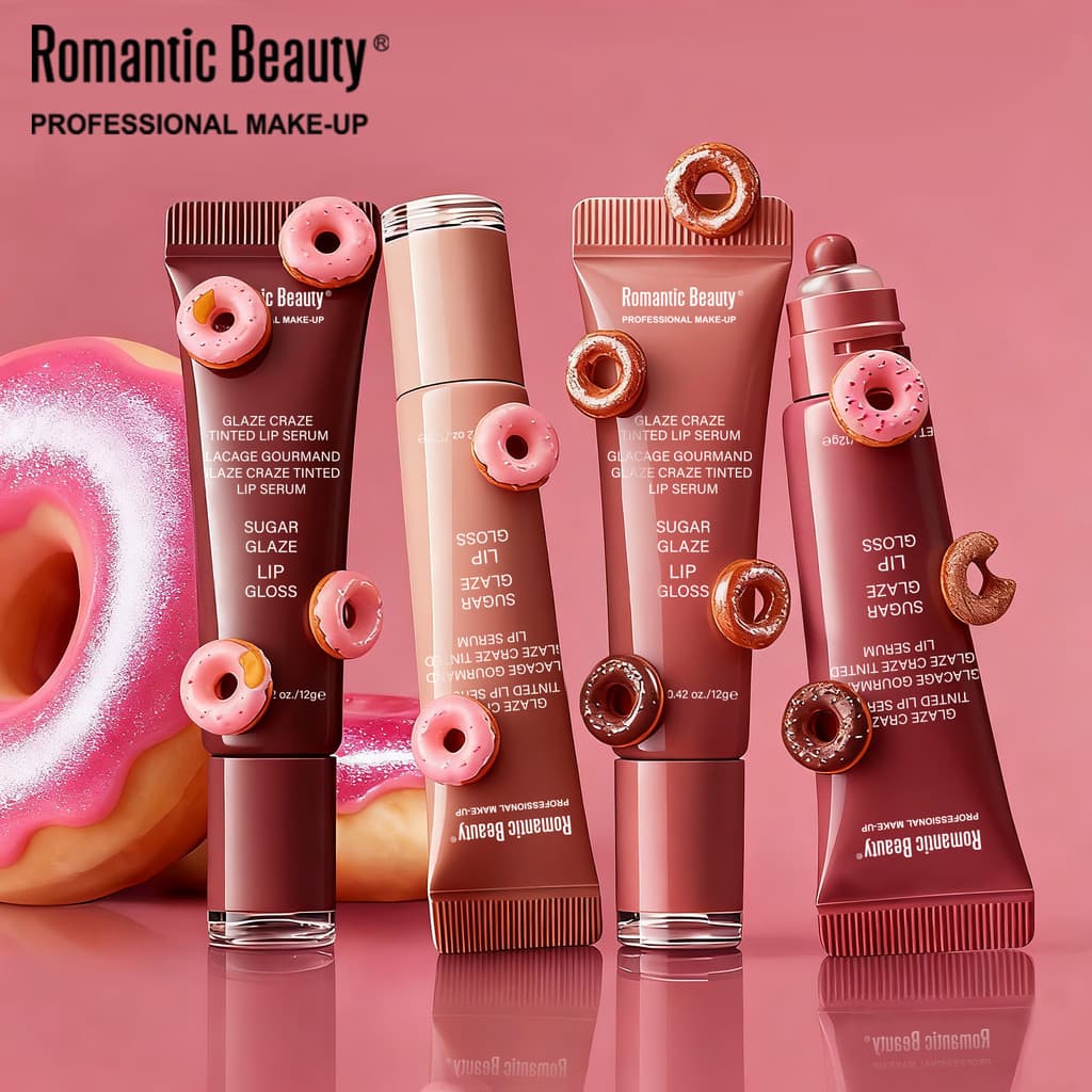 Gloss Labial Hidratante Romantic Beauty - Efeito Espelhado 6 Cores