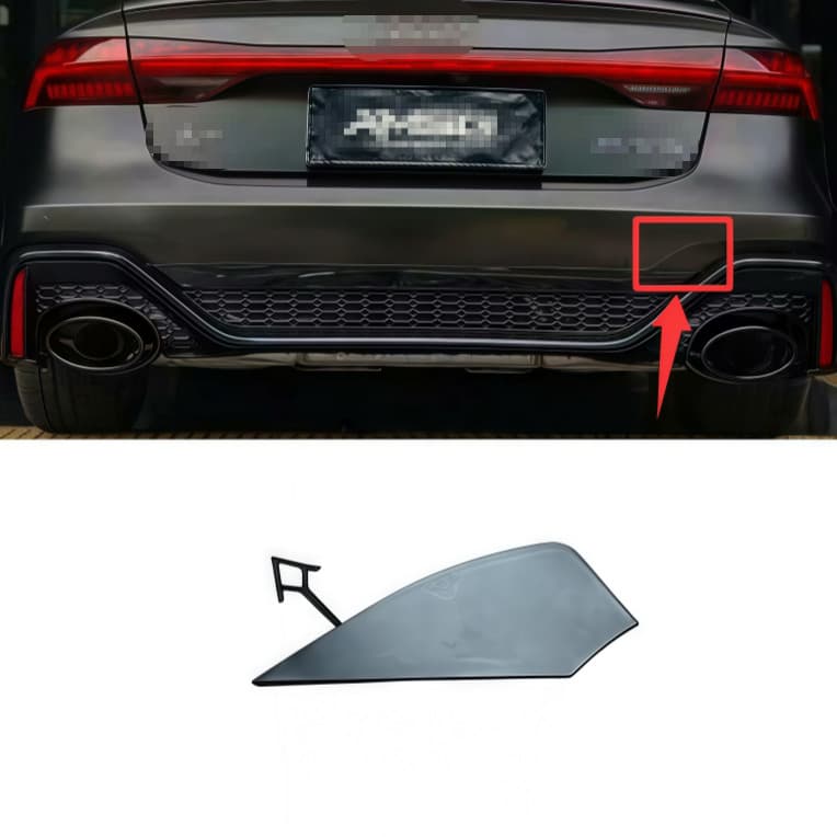 Adequado para Audi RS6 RS7 placa de cobertura do reboque traseiro A7 A6L modificado amortecedor traseiro tração gancho g