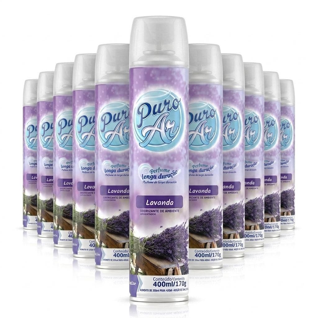 Kit 12 Neutralizador Ultra Fresh Lavanda 400ml para Aromatizar Ambiente