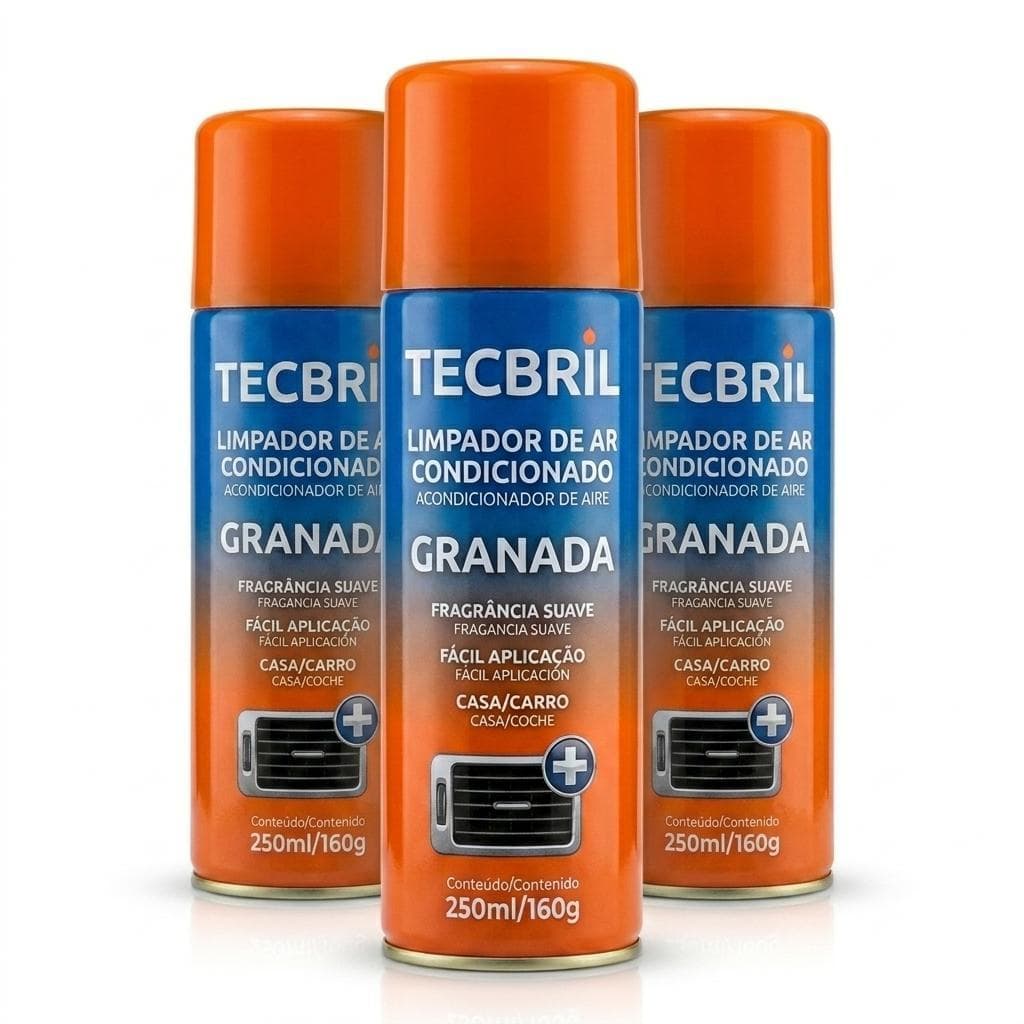 Kit 3 Limpa Ar Tecbril Lavanda 250ml para Aromatizar o Ambiente