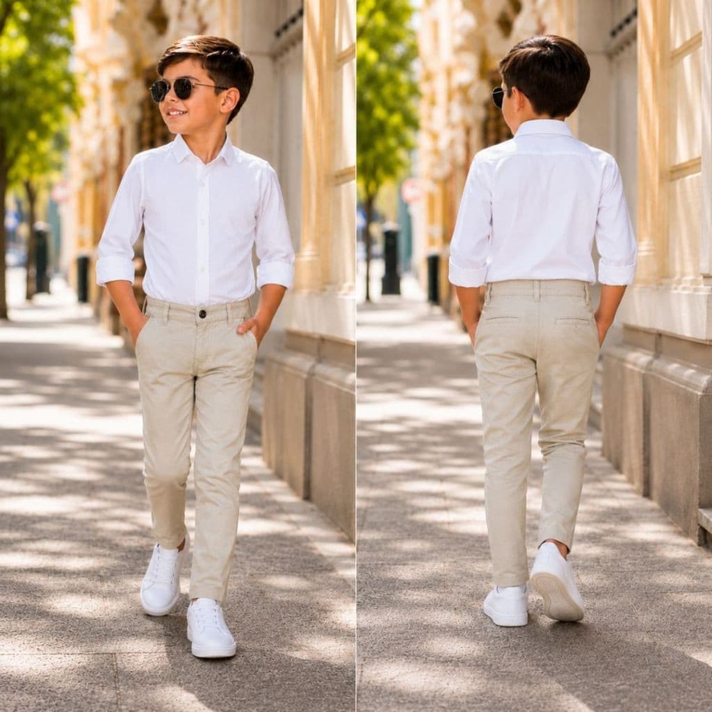 Calça Sarja Infantil Menino Bolso Faca Bolso Embutido 2 ao 14 Premium