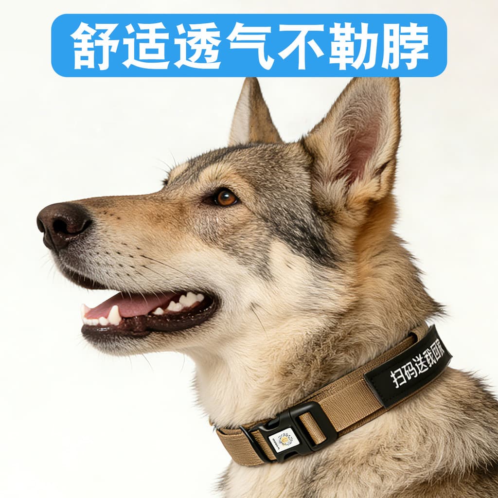 Coleira de cachorro de tamanho médio, coleira de cachorro, manga, coleira grande, cachorro pequeno, caminhada, coleira a