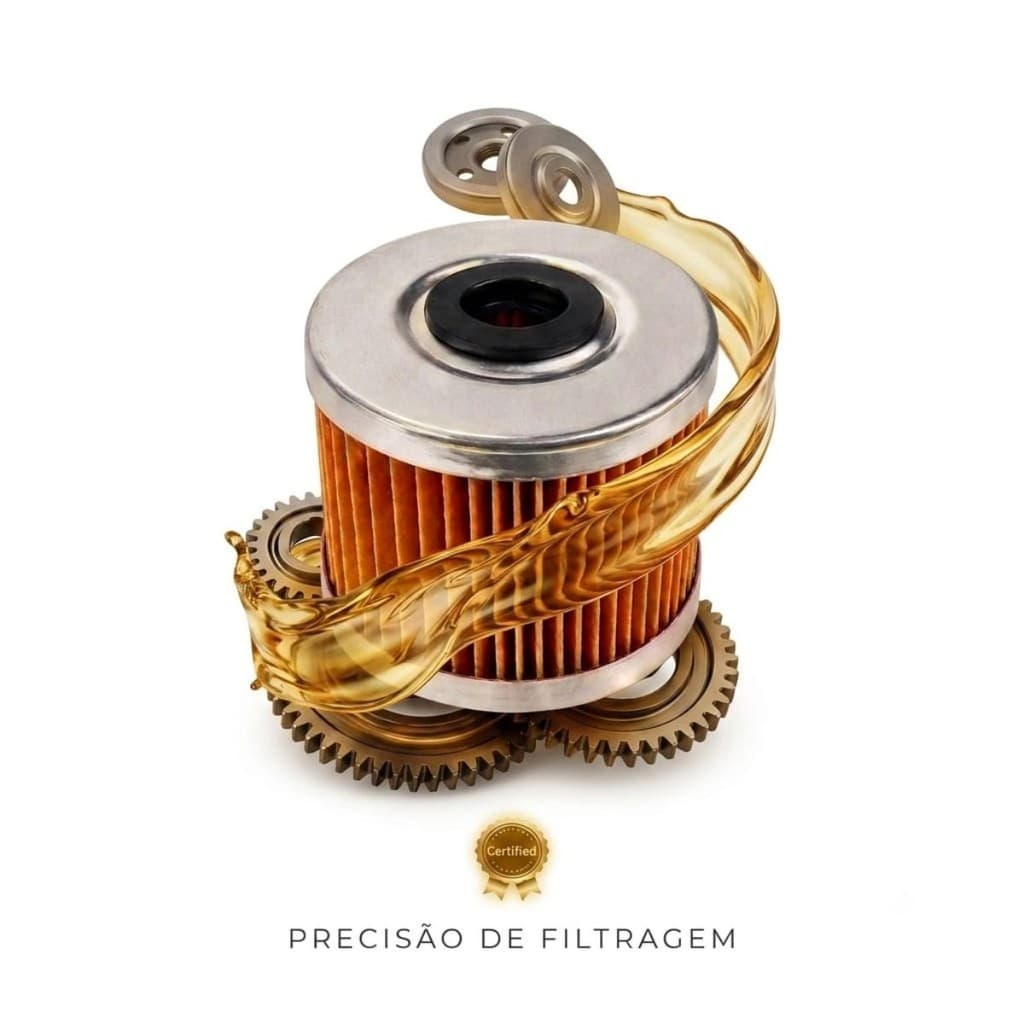 Filtro De Óleo Moto Yamaha FAZER 250 / LANDER / WRF 250 / YZ 250 Todas Com Anel de Vedação