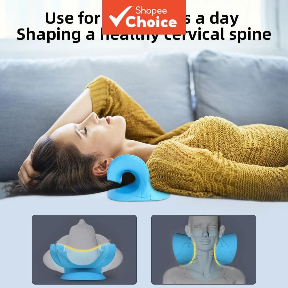Travesseiro De Tração Cervical Para Alívio Da Dor No Pescoço , Correção Ortopédica Ergonômica Corcunda Douger Do Sono