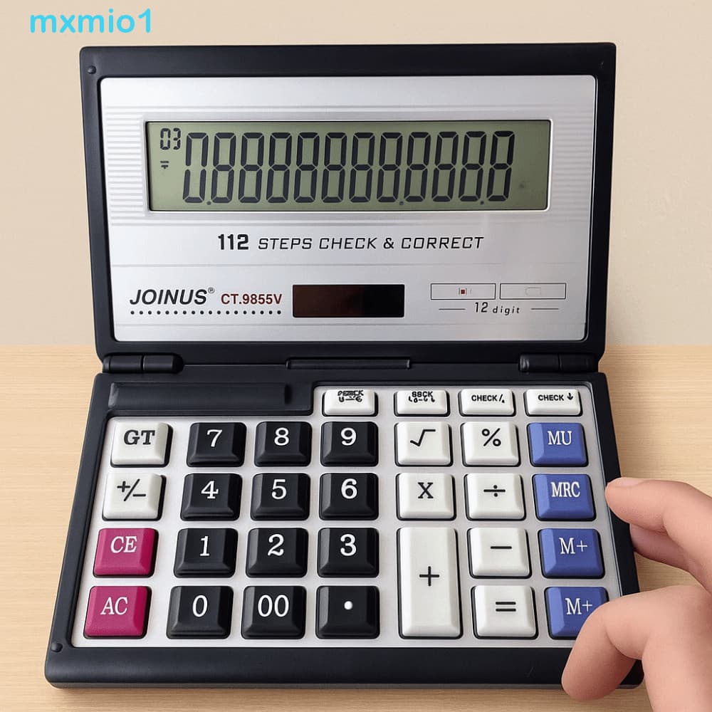 Calculadora Solar , Dobrável De 12 Dígitos De Escritório Financeiro De Tela Grande