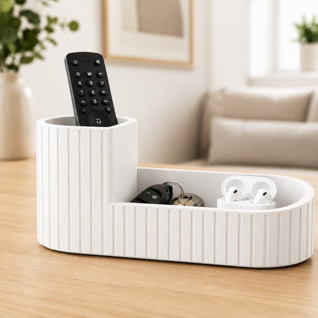 Organizador De Mesa Porta Treco Moderno Elegante Sala Escritório Casa Decoração Funcional