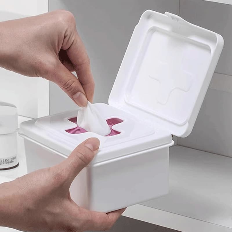 [6 This Seckill] Caixa de armazenamento de mesa inomata importada do Japão Caixa organizadora de luvas de tecido domésti
