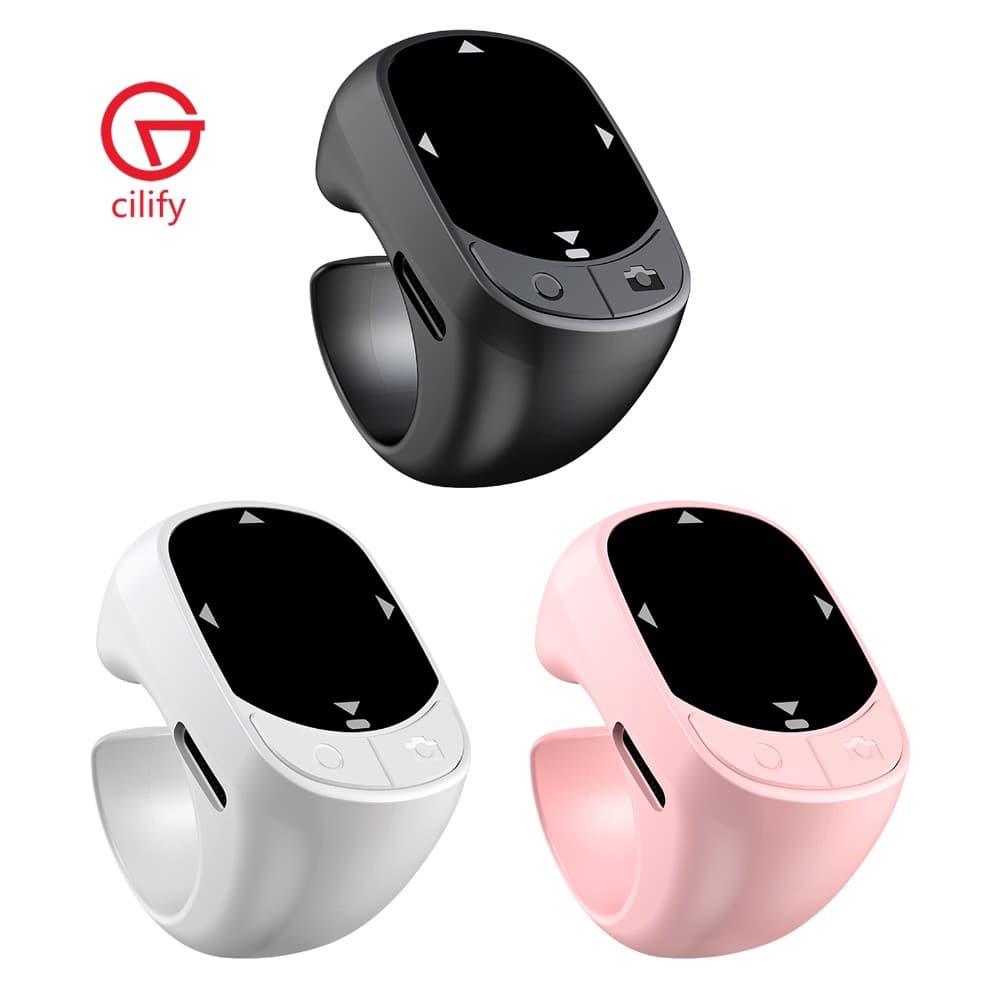 Multi-Função Anel Sem Fio Remoto Bluetooth 5.4 Selfie Obturador Página Turner