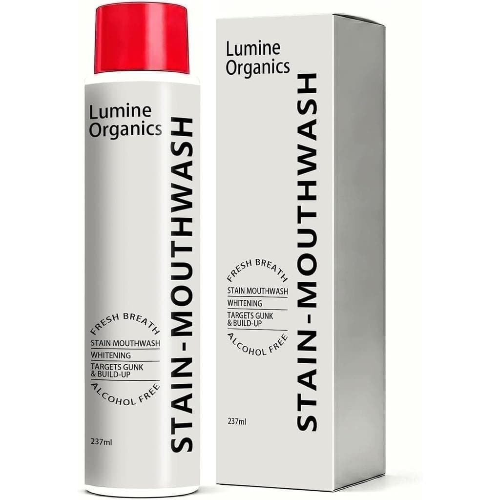 Enxaguante bucal, Enxaguante bucal LumineOrganics, Enxaguante bucal para remoção de tártaro, Hálito fresco, Protetor buc