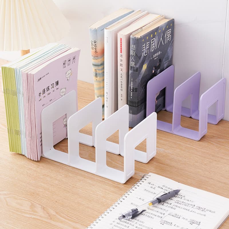 Vendas diretas da fábrica estante de leitura rack estante rack de armazenamento de mesa engrossado quádruplo livro clipe