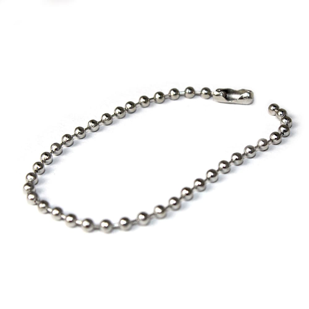 Corrente De Bolinha Prata Para Chaveiro 12cm Com Canoa 1000 Unidades Tag Artesanato Bolsa Mala