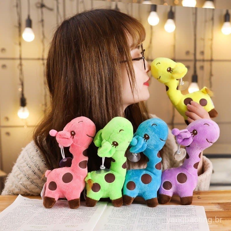 Brinquedo para bebê/boneca Animal macia girafa de pelúcia como presente de aniversário de bebê