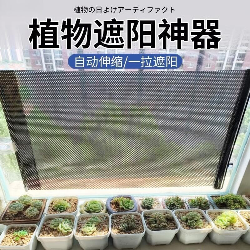 Planta pára-sol ferramenta útil verão varanda flor planta verde suculenta protetor solar Net capa ventosa janela capa re