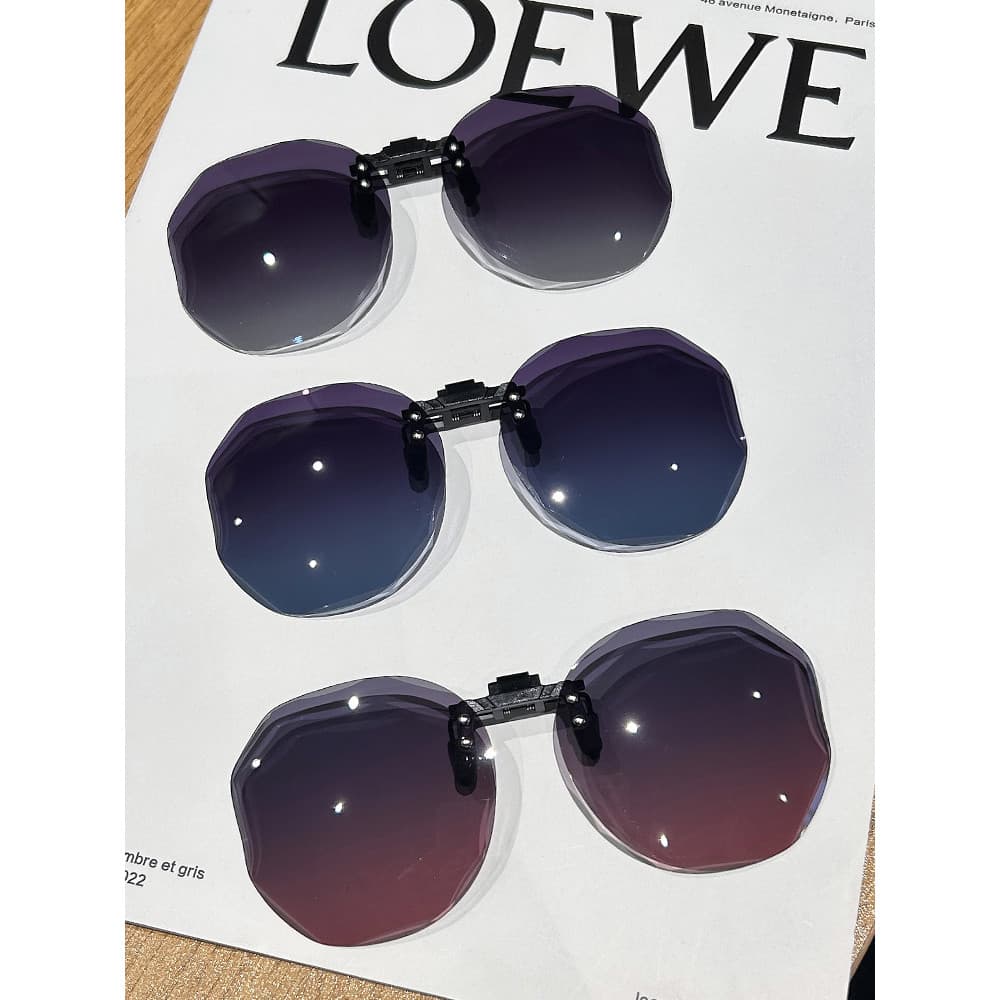 Óculos de sol polarizados Clip-on óculos de miopia feminino à prova de ultravioleta óculos de miopia Ultra-leve pode Fli