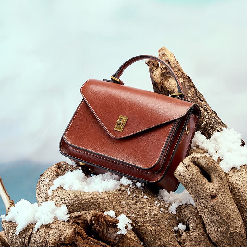 Venda quente-2026 novo estilo vegetal curtido couro bolsa feminina High-End simples elegante portátil de um ombro saco d