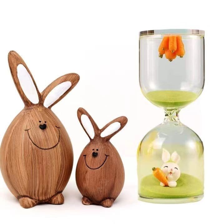 Estudante De Cristal Aprendendo Ampulheta Temporizador Tempo Infantil 5 + 30 Pontos Relógio Dentro Boneca Decoração Orna
